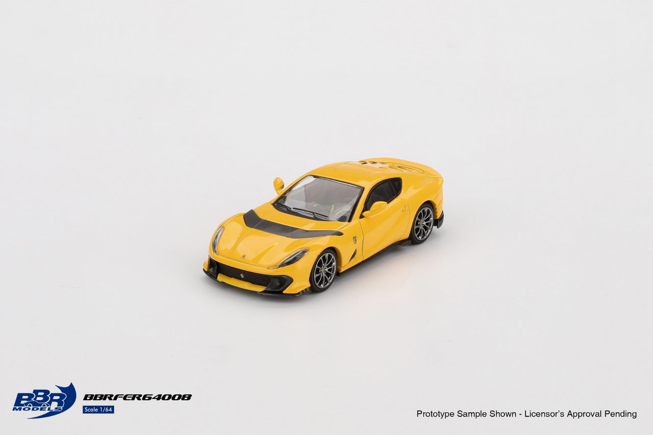 PRE-ORDER BBR Models 1:64 Ferrari 812 Competitizone Giallo Modena