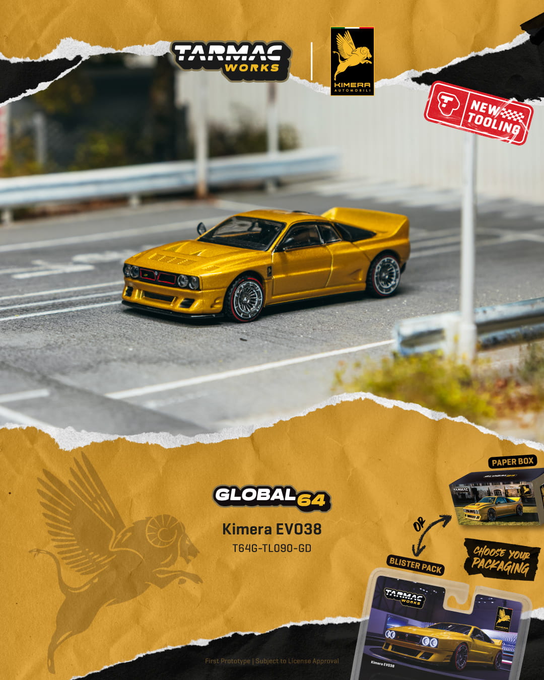 (PRE-ORDER) Tarmac Works 1:64 KImera Evo 38 New Tooling