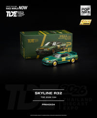 Thumbnail for (PRE-ORDER) Pop Race 1:64 Nissan Skyline R32 TDE 2026
