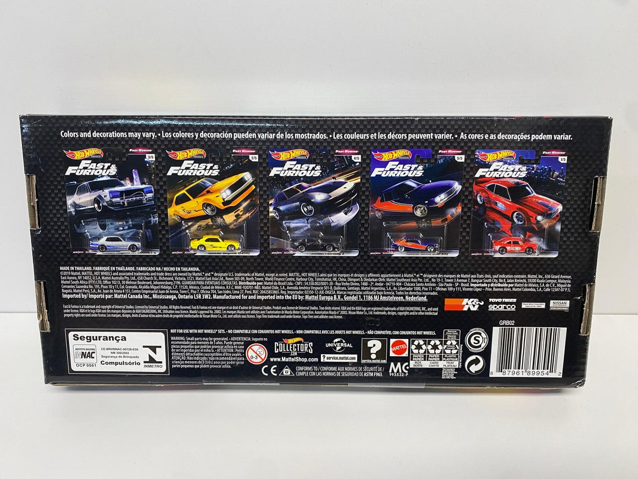 Hot Wheels Premium 1:64 Fast & Furious Furious Fast Rewind Boxset