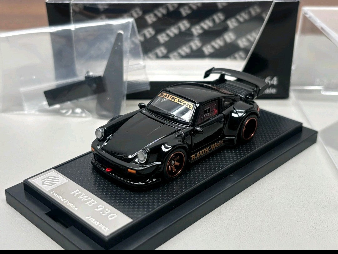 FG 1:64 Porsche RWB 930 Fully Open Black