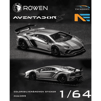 Thumbnail for YM Model Advanced 1:64 Rowen Lamborghini Aventador S Silver