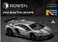 Thumbnail for YM Model Advanced 1:64 Rowen Lamborghini Aventador S Silver