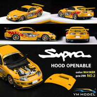 Thumbnail for YM Model Advanced 1:64 Toyota Supra MK4 w/ Opening Hood Paul Walker V2