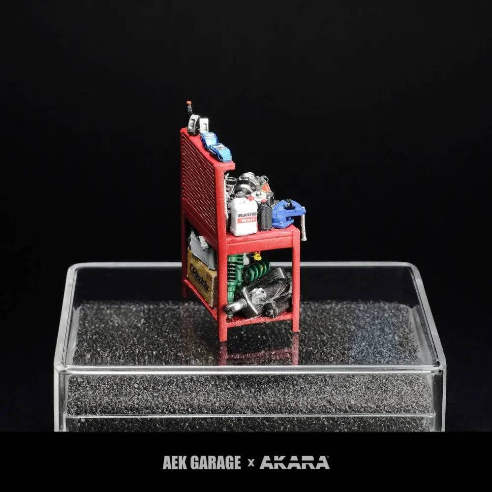 PRE-ORDER Akara x AEK Garage 1:64 Tools Table Red