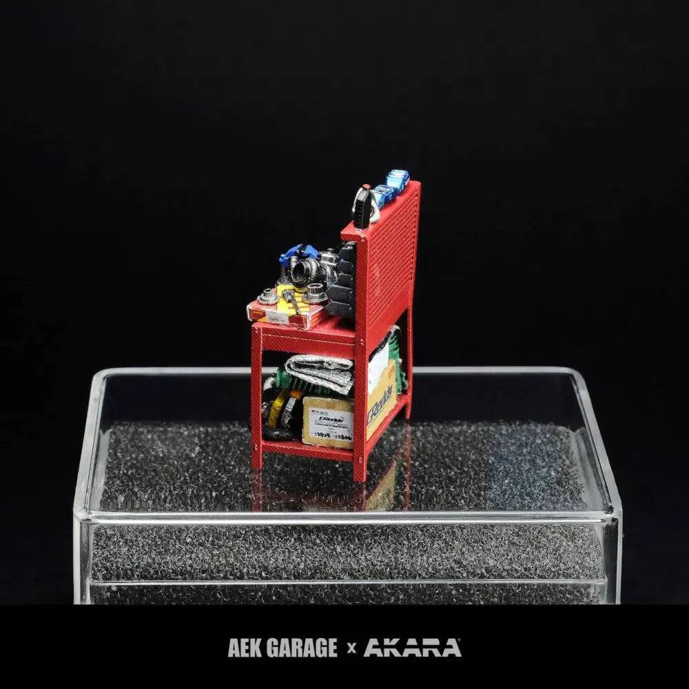 PRE-ORDER Akara x AEK Garage 1:64 Tools Table Red