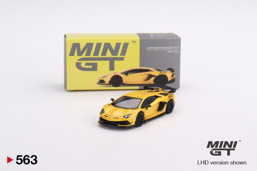 MINI GT 1:64 Lamborghini Aventador SVJ Roadster Giallo Orion MGT00563