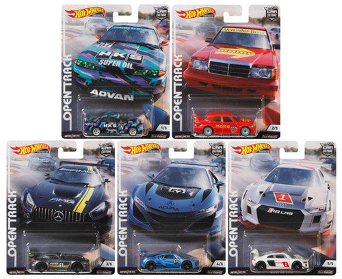 Hot Wheels 1:64 Premium 1:64 Car Culture Open Track Complete Set 1-5