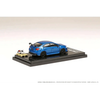 Thumbnail for Hobby Japan 1:64 Subaru WRX STI RA-R Full Option w/ Engine Blue Pearl