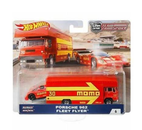 Hot Wheels Premium 1:64 Team Transport Porsche 962 Fleet Flyer