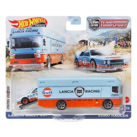 Hot Wheels Premium 1:64 Team Transport Lancia Rally 037 Euro Hauler