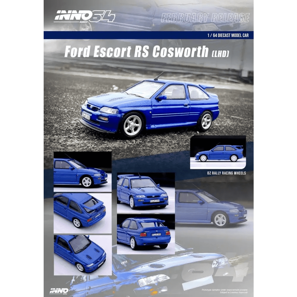 INNO64 1:64 Ford Escort RS Cosworth Blue