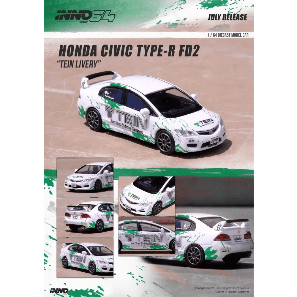 INNO64 1:64 Honda Civic TYPE R FD2 Tein