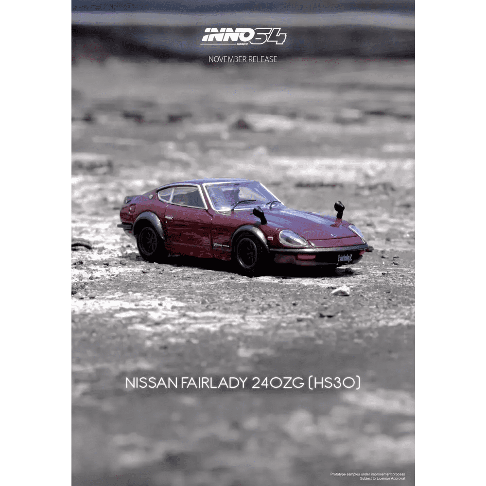 INNO64 1:64 Nissan 240ZG HS30 Maroon