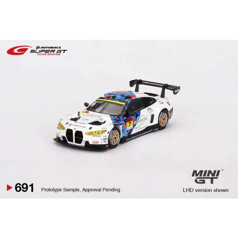 PRE-ORDER Mini GT 1:64 Japan Exclusive BMW M4 GT3 #7 “Studie BMW M4” BMW M Team Studie x CRS 2023 SUPER GT SERIES