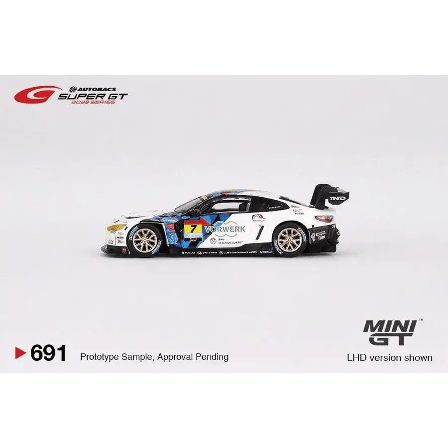 PRE-ORDER Mini GT 1:64 Japan Exclusive BMW M4 GT3 #7 “Studie BMW M4” BMW M Team Studie x CRS 2023 SUPER GT SERIES