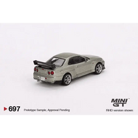 Thumbnail for PRE-ORDER MINI GT 1:64 Nissan Skyline GT-R R34 Tommykaira R-z Millenium Jade MGT00697-R