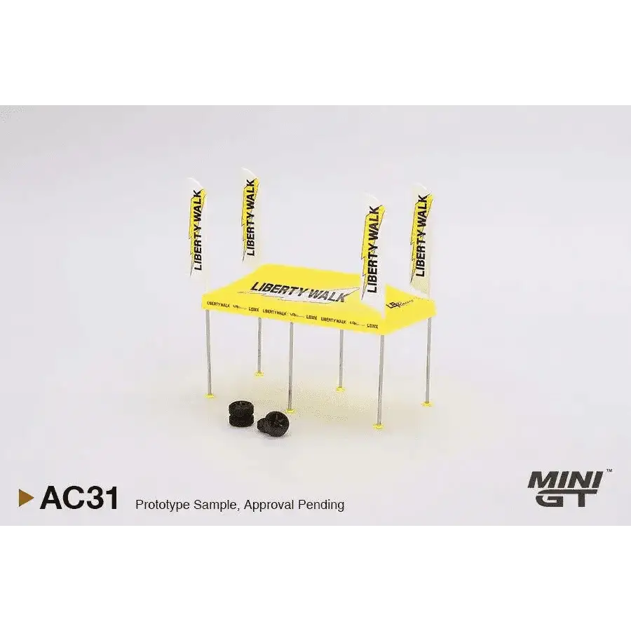 MINI GT 1:64 Paddock Service Tent Set - LB Racing