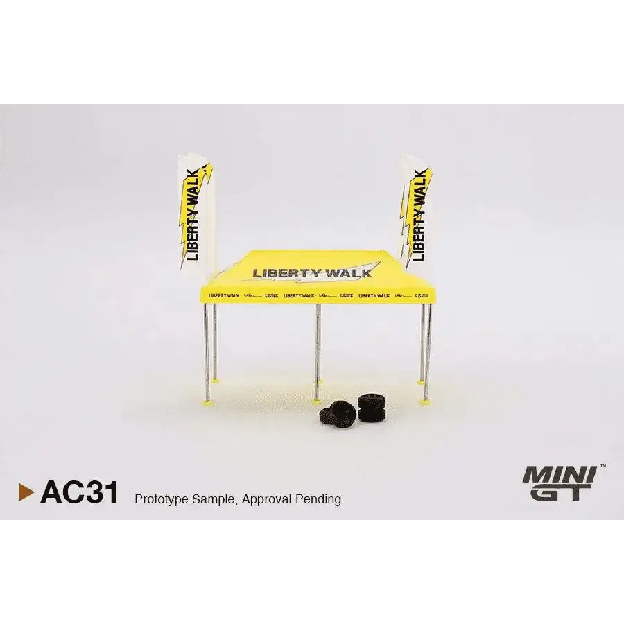 MINI GT 1:64 Paddock Service Tent Set - LB Racing