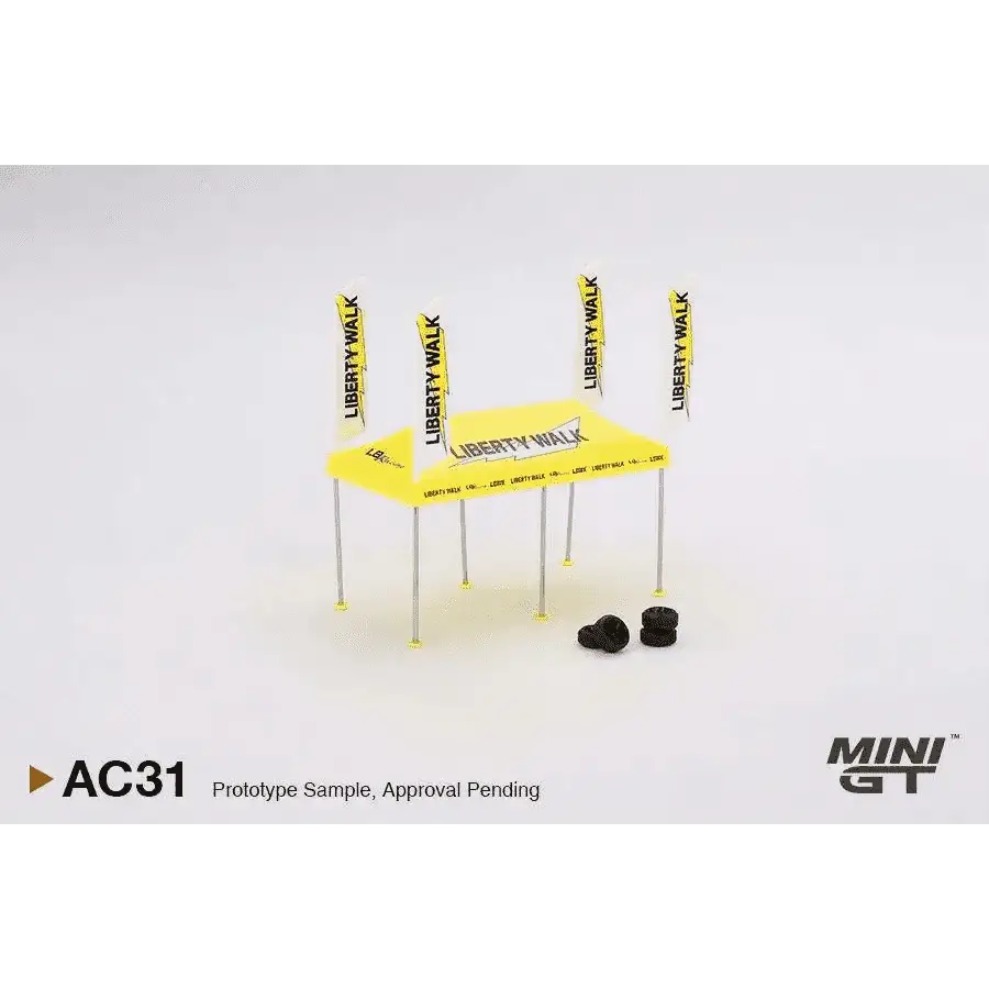 MINI GT 1:64 Paddock Service Tent Set - LB Racing