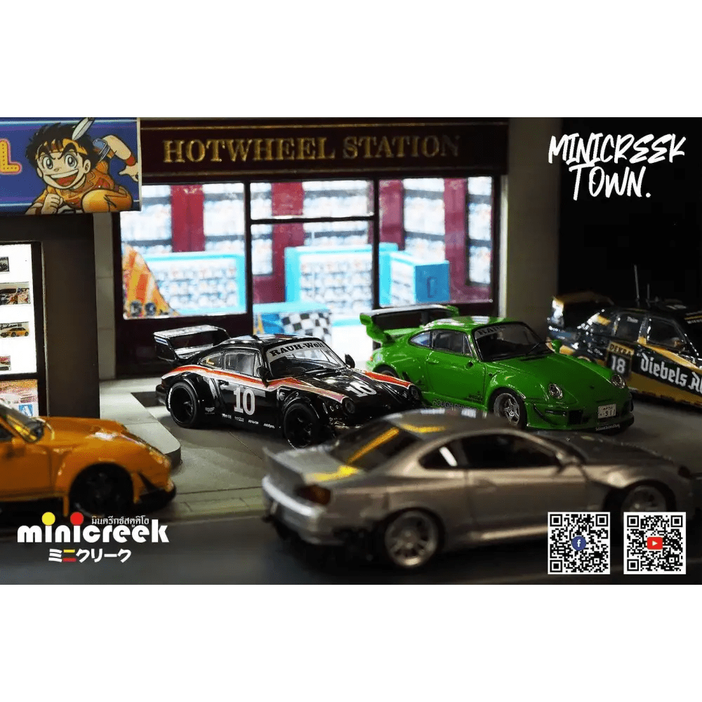 Minicreek 1:64 Premium Diorama Hot Wheels Shop