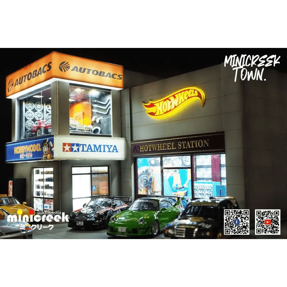 Minicreek 1:64 Premium Diorama Hot Wheels Shop