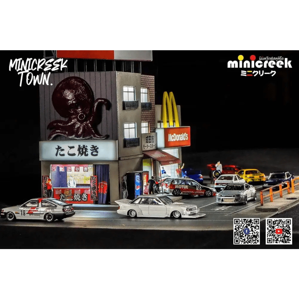 Minicreek 1:64 Premium Diorama Takoyaki Shop