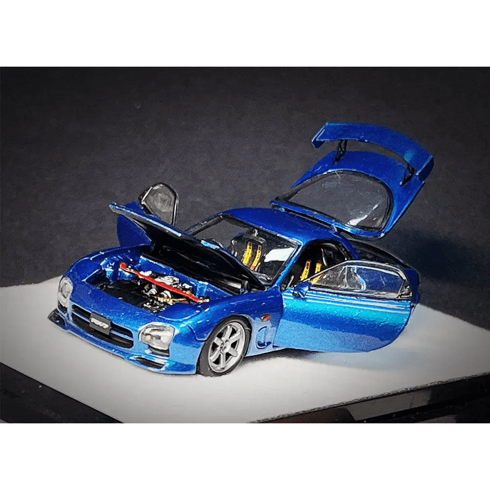 PGM 1:64 Mazda RX-7 FD3S Blue Metallic Luxury