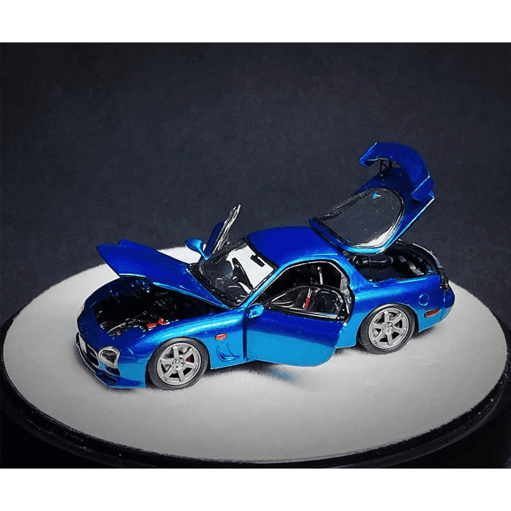 PGM 1:64 Mazda RX-7 FD3S Blue Metallic Luxury