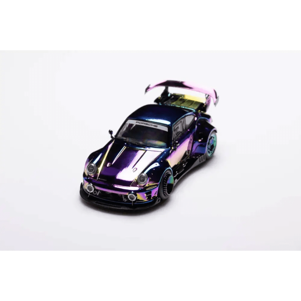 PRE-ORDER DCM 1:64 Porsche RWB964 Chrome Chameleon