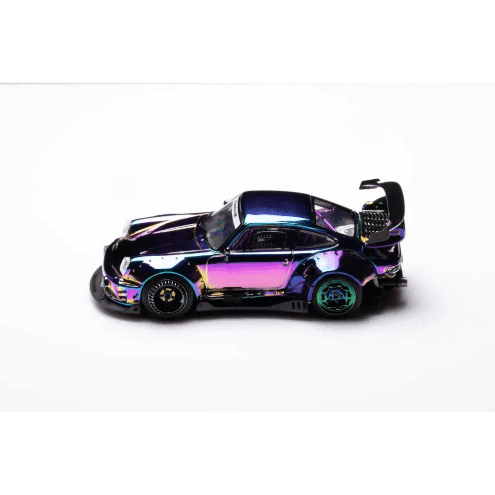 PRE-ORDER DCM 1:64 Porsche RWB964 Chrome Chameleon