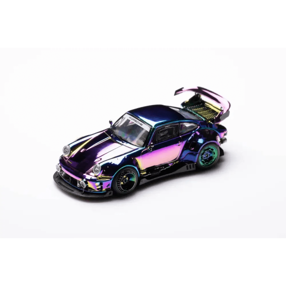 PRE-ORDER DCM 1:64 Porsche RWB964 Chrome Chameleon