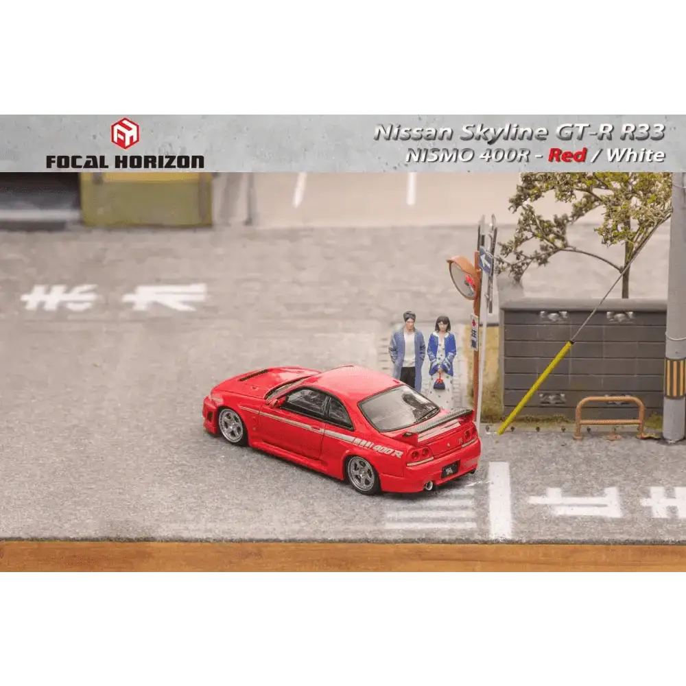 PRE-ORDER Focal Horizon 1:64 Nissan Skyline R33 400R w/ Opening Hood RED