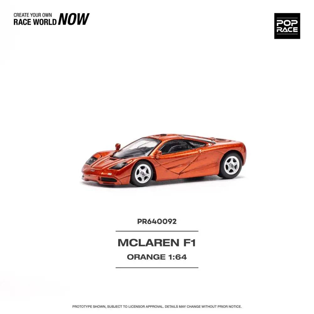 PRE-ORDER Pop Race 1:64 McLaren F1 Orange