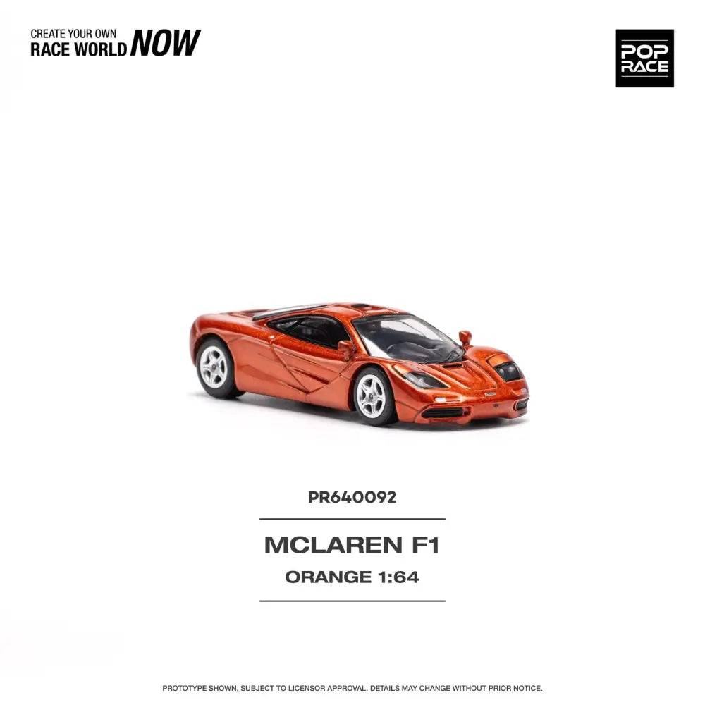 PRE-ORDER Pop Race 1:64 McLaren F1 Orange