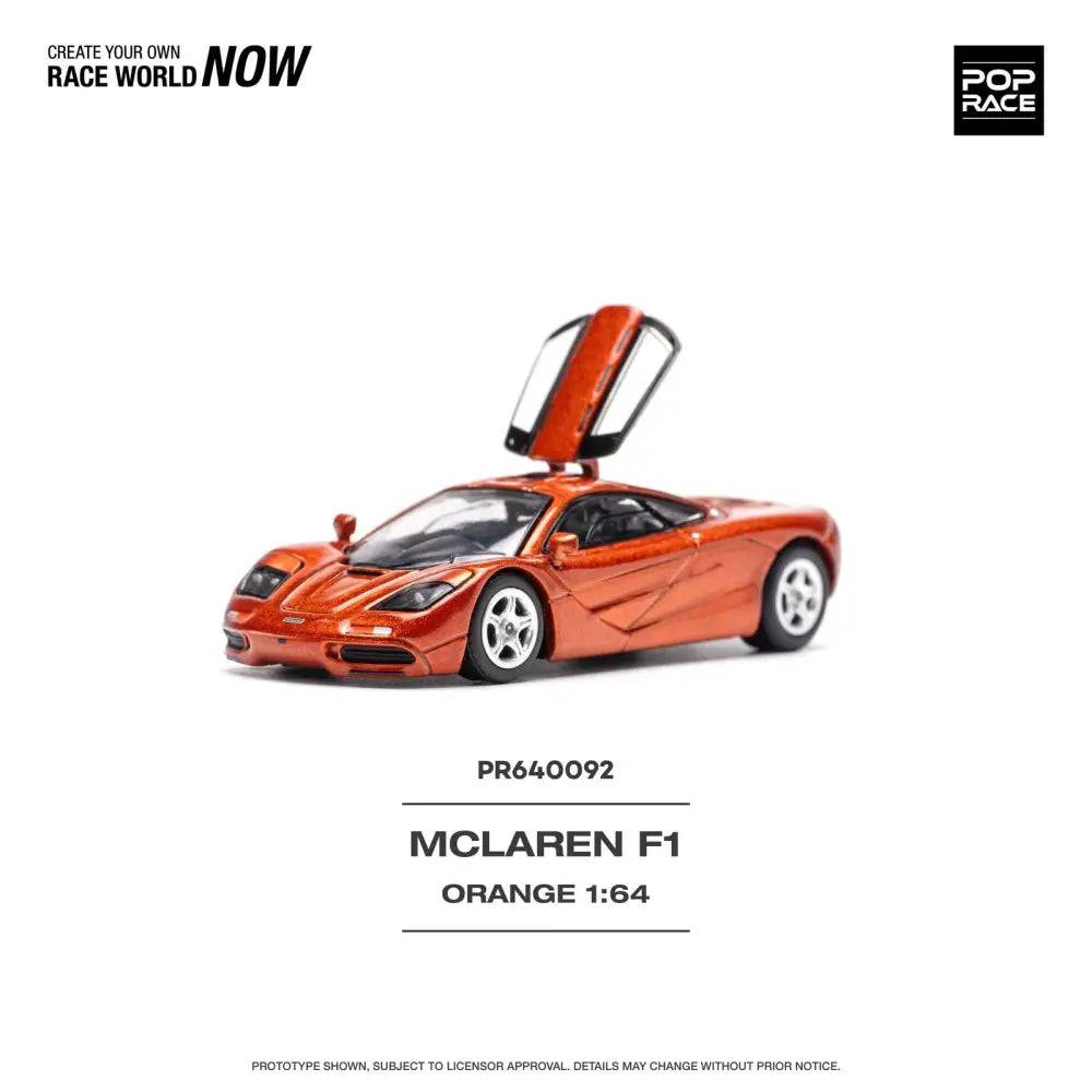 PRE-ORDER Pop Race 1:64 McLaren F1 Orange