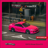 Thumbnail for Tarmac Works 1:64 Nissan Silvia S15 Pink