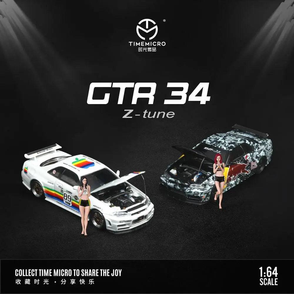 PRE-ORDER Time Micro 1:64 Nissan R34 GTR Z Tune