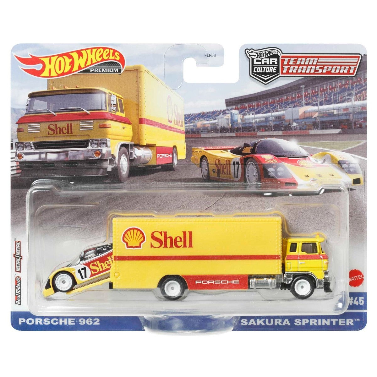 Hot Wheels Premium 1:64 Team Transport Porsche 962 Sakura Sprinter
