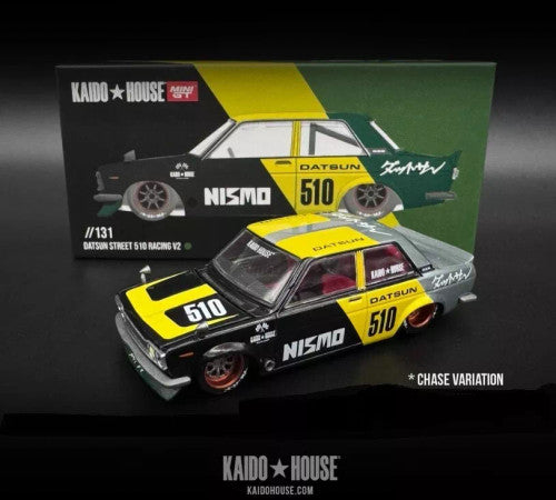 Mini GT x Kaido House 1:64 Datsun 510 Racing V2 KHMG131 RAW CHASE