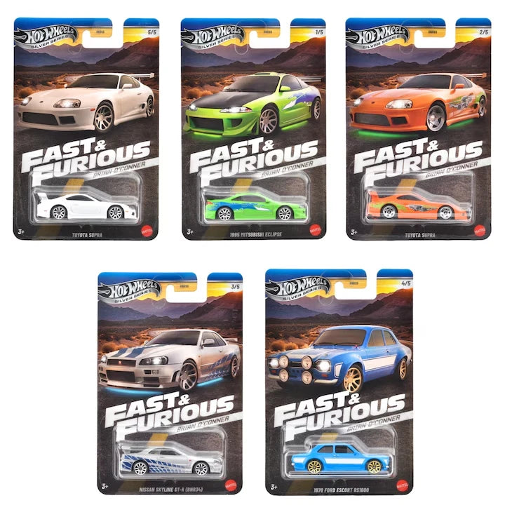 Hot Wheels 1:64 Fast & Furious Themed Asst 2025 Brian Oconner Complete Set 1-5