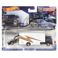 Thumbnail for Hot Wheels Premium 1:64 Team Transport Nissan Silvia S13 Sakura Sprinter
