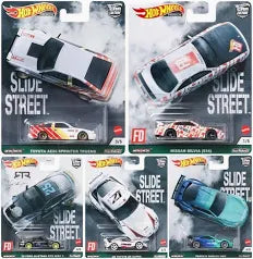 Hot Wheels 1:64 Premium 1:64 Car Culture Slide Street Complete Set 1-5