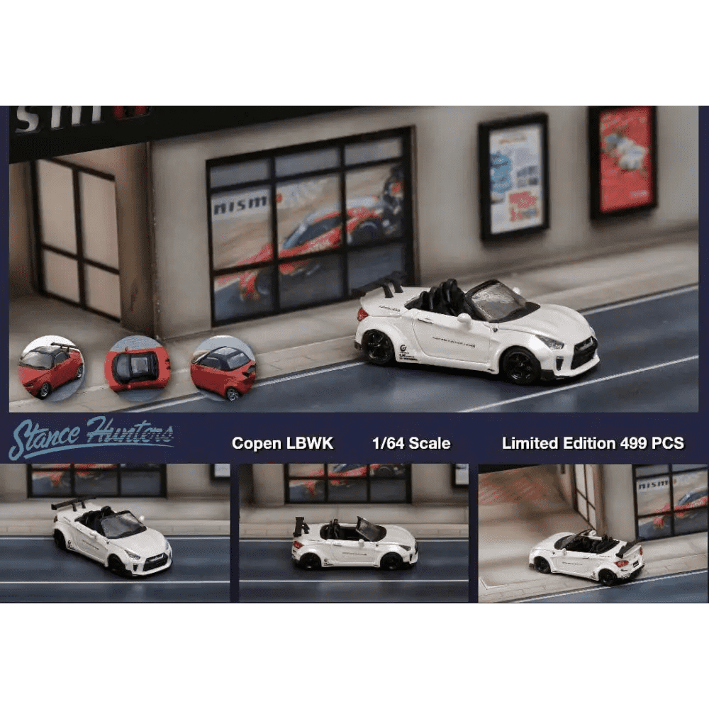 Stance Hunters 1:64 LBWK Daihatsu Copen White