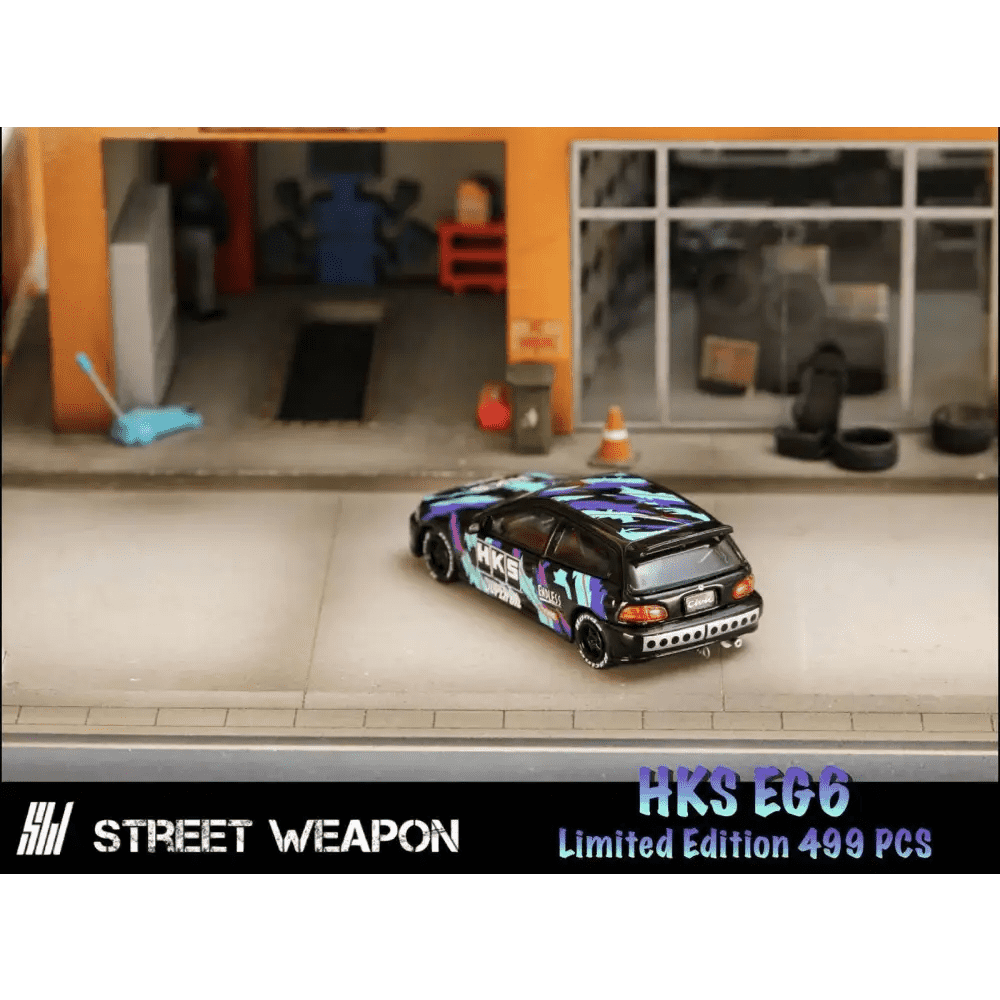 PRE-ORDER Street Weapon 1:64 Honda Civic EG6 HKS