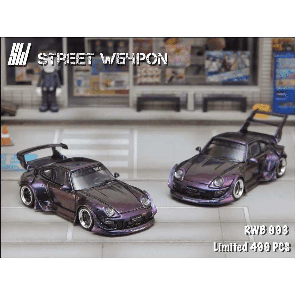 Street Weapon 1:64 Porsche RWB993 Chameleon