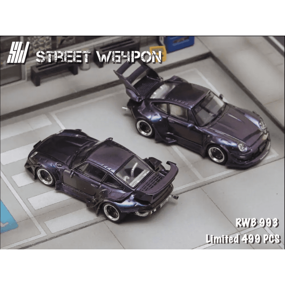 Street Weapon 1:64 Porsche RWB993 Chameleon