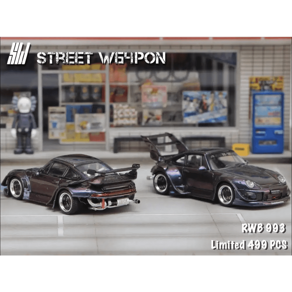 Street Weapon 1:64 Porsche RWB993 Chameleon