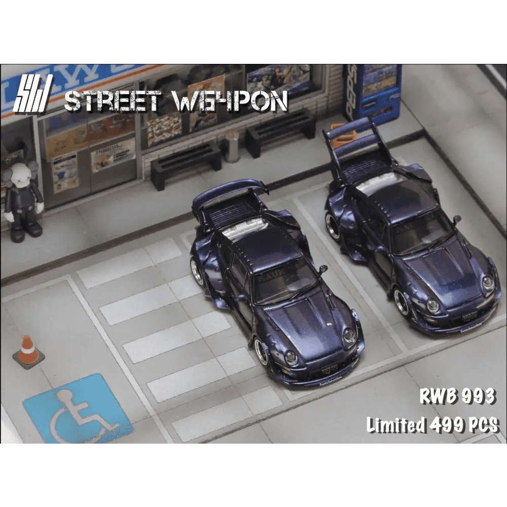 Street Weapon 1:64 Porsche RWB993 Chameleon