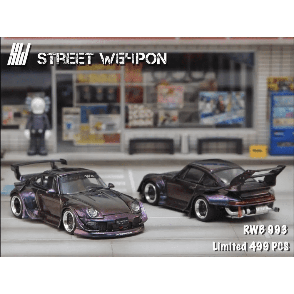 Street Weapon 1:64 Porsche RWB993 Chameleon